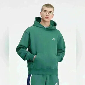 New Balance Hoops Fleece Hoodie Green
